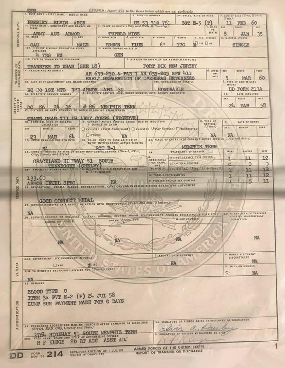 United States Air Force General under Honorable conditions Discharge  Certificate